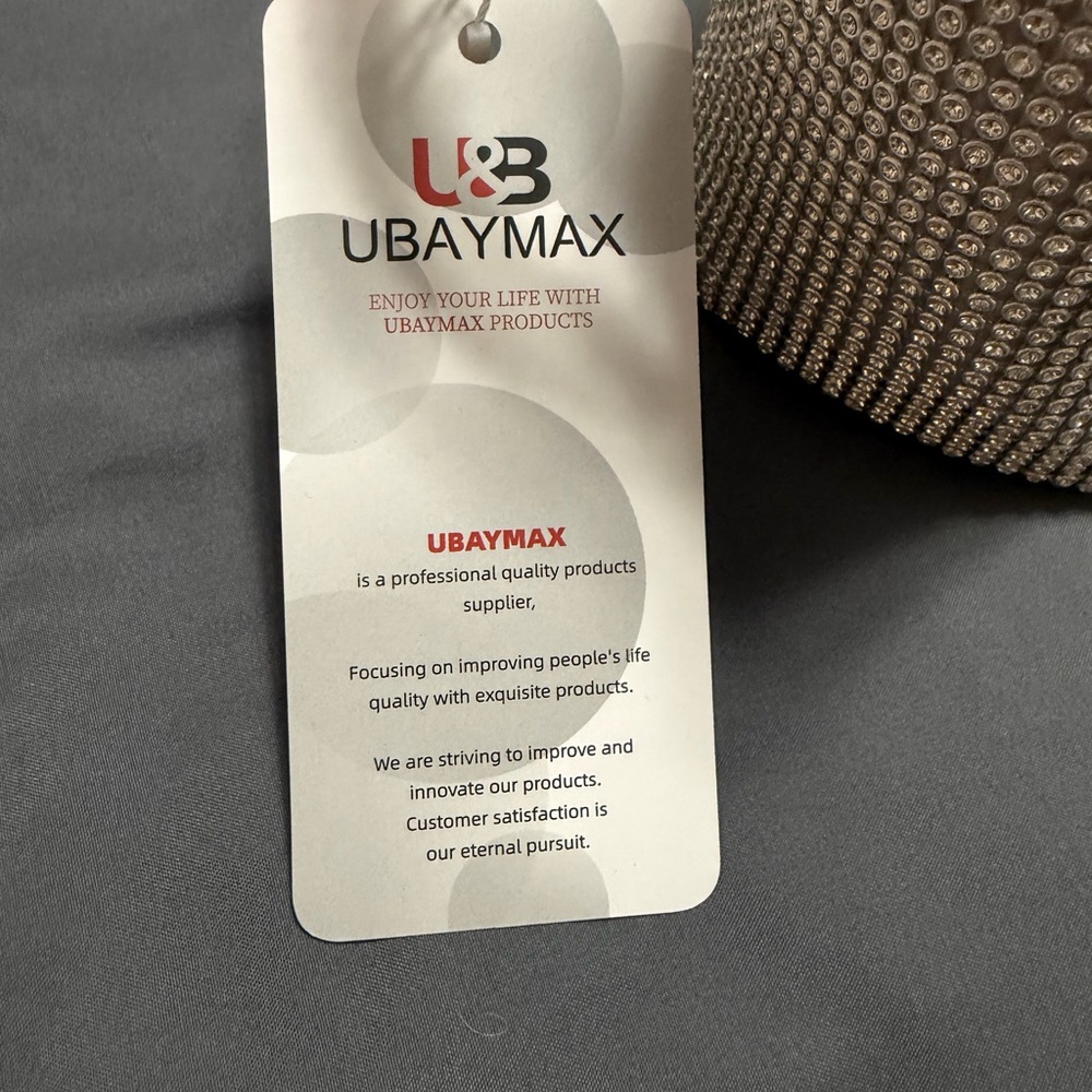 Ubaymax Silver Rhinestone‎ Handbag - Picture 3 of 6